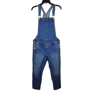 GAP Blue Denim Maternity Bib Overalls M
